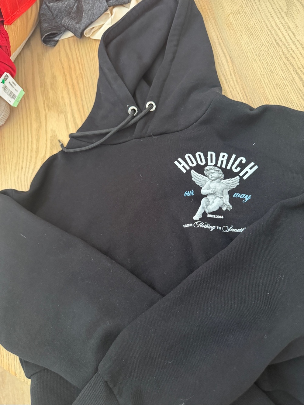Hoodrich Black Cherub Graphic Pullover Hoodie